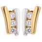 Boucles D'Oreilles  Trilogie, Oxydeyde, Or Jaune 9K
