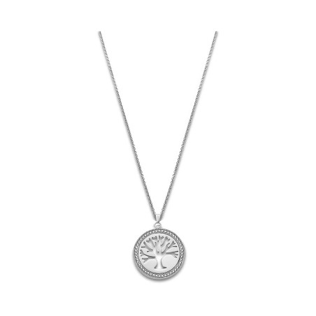 Lotus Style - Collier acier, pendentif arbre de vie - Réf LS1869-1/1