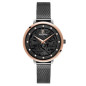 Pierre Lannier - Montre Femme  Éolia noire bracelet milanais - ref 045L988