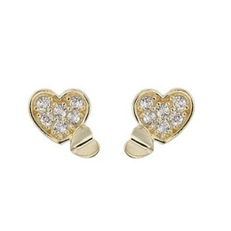 Boucles D'Oreilles  Curs Oxydeyde Or Jaune 9K 1011005 - Marque Collection Julien D'Orcel    Oxydeyde De Zirconium