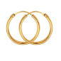 Boucles D'Oreilles  Créoles Fil 1,2 Ø14 Mm 1005169 - Marque Collection Julien D'Orcel  Or 375/1000 - Couleur Jaune -
