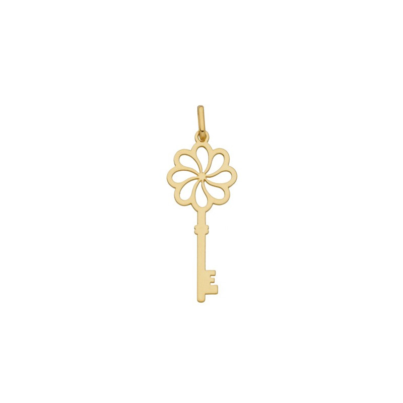 Pendentif Cle Or Jaune 9K