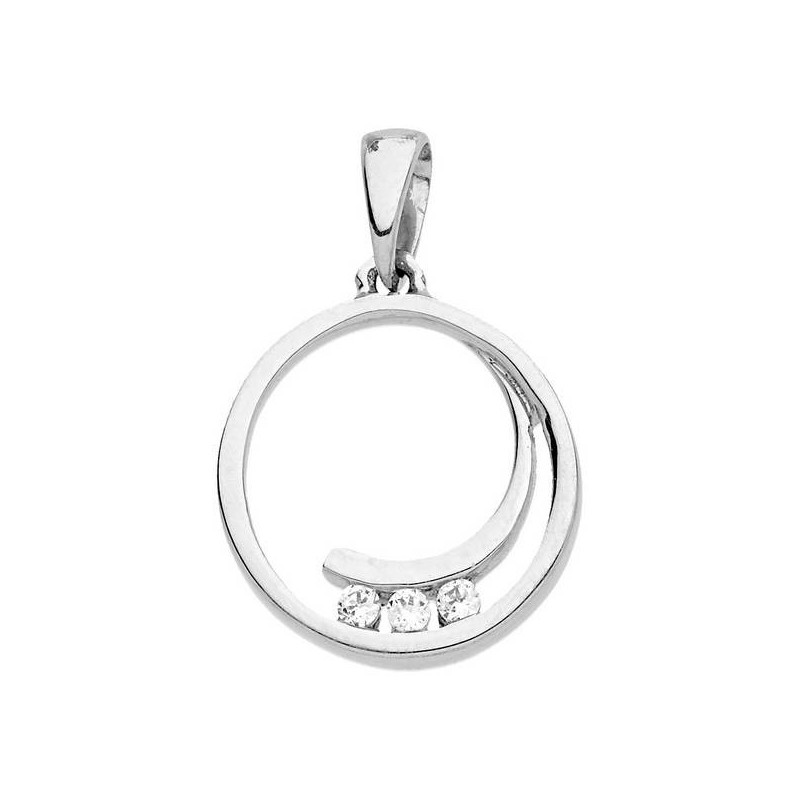 Pendentif Rond Trilogy Dts 0,03 Ct