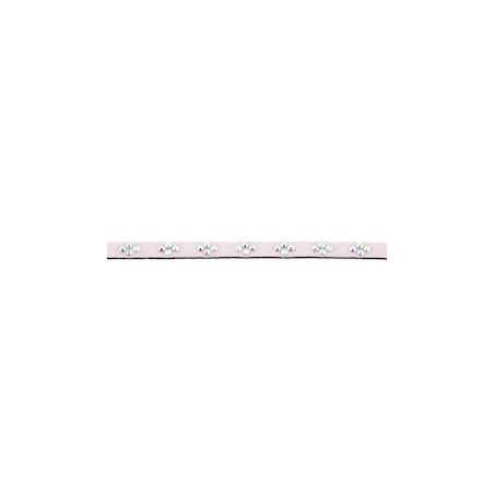 Bracelet  Alcantara Rose  16 Cm ,   Cristaux Swarovski