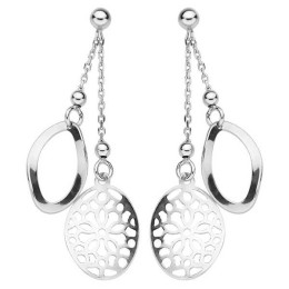 Boucles D'Oreilles   Pendants 2 Chaines Et Motifs