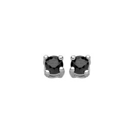 Boucles D'Oreilles , Oxydeyde Bleu, Argent Rhodié 925