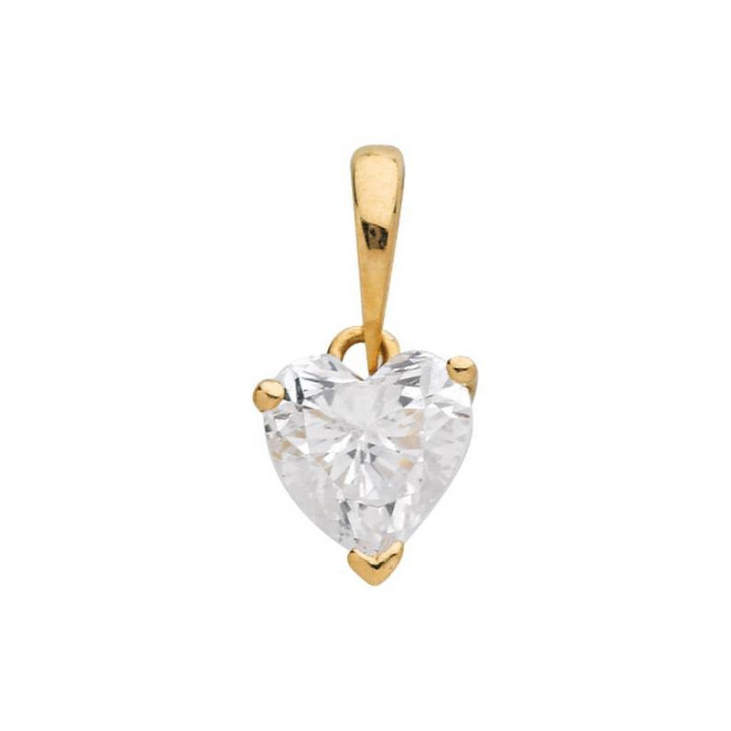 Pendentif Oxydeyde Coeur Or Jaune