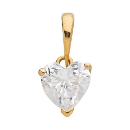 Pendentif Oxydeyde Coeur Or Jaune