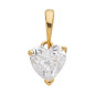 Pendentif Oxydeyde Coeur Or Jaune