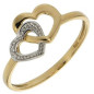 BIJOU COLLECTION - Bague curs or bicolore avec diamants 0,004 ct Ref 1007964