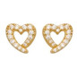 Boucles D'Oreilles  Curs, Oxydeyde, Or Jaune 9K 1010381 - Marque Collection Julien D'Orcel    Oxydeyde De Zirconium