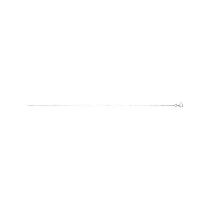 Collier Chaine Forcat 0,8 Mm Or Blanc Rhodié Blanc 1004790 - Marque Collection Julien D'Orcel  Or 375/1000 - Couleur Blanc