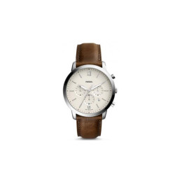 Montre Homme Fossil FS5380 - Collection  NEUTRA CHRONO style Mode avec cuir et acier - Mouvement Quartz - Chronographe