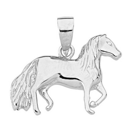 Pendentif Pendentif Cheval 1003326 - Marque Collection Julien D'Orcel  Argent 925/1000 - Couleur Blanc Spinelle
