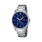 Montre Homme Festina Rétro cadran Bleu Nuit bracelet acier gris - F16822/3 Montre Homme Festina Rétro cadran Bleu Nuit bracelet acier gris - F16822/3