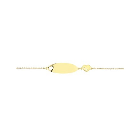 Bracelet  Identite Curs 14 Cm , Or Jaune 9K 1010485 - Marque Collection Julien D'Orcel