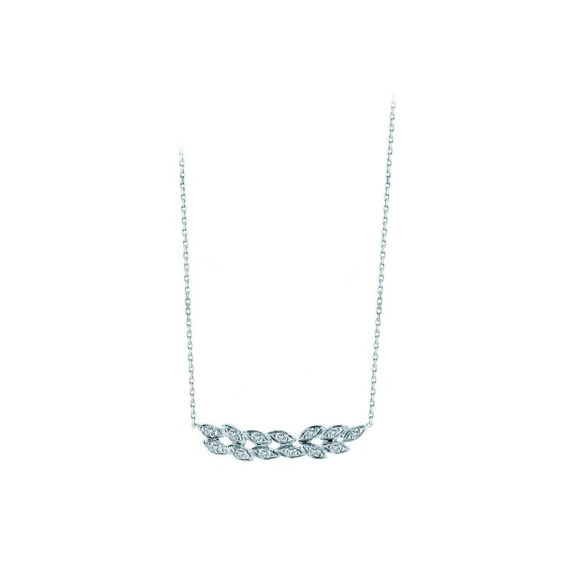 Collier 9K - 1008368 1008368 - Marque Collection Julien D'Orcel  Or 375/1000 - Couleur Bicolore - Oxydeyde De Zirconium