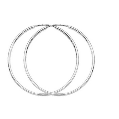 Boucles D'Oreilles  Créoles En Or Blanc 1005290 - Marque Collection Julien D'Orcel  Or 375/1000 - Couleur Blanc