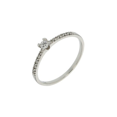 Bague Solitaire Ornée Diamant 1007825 - Marque Collection Julien D'Orcel  Or 750/1000 - Couleur Blanc Diamant