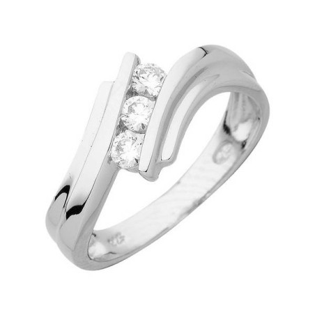 Bague "Tension" 1003469 - Marque Collection Julien D'Orcel  Argent 925/1000 - Couleur Blanc Oxydeyde De Zirconium