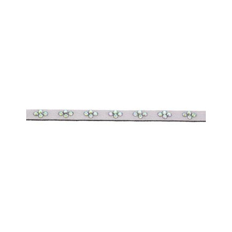 Bracelet  Alcantara Violet  16 Cm ,   Cristaux Swarovski