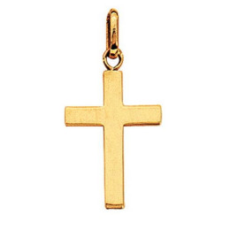 Boucles D'Oreilles  Croix Fil Carre 1000819 - Marque Collection Julien D'Orcel  Or 750/1000 - Couleur Jaune -