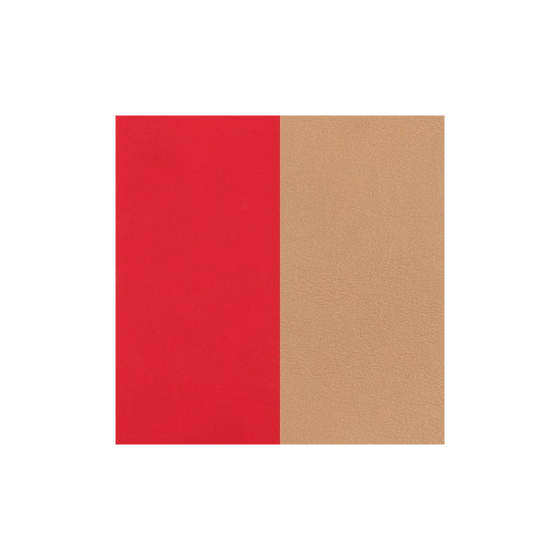 Les Georgettes - Cuir Manchette 25 mm Rouge S/Beige - Ref 703109999CW000