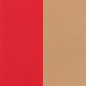 Les Georgettes - Cuir Manchette 25 mm Rouge S/Beige - Ref 703109999CW000
