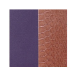Les Georgettes - Cuir Manchette 40 mm Serpent d'eau Terre/Violet - Ref 702145799BC000