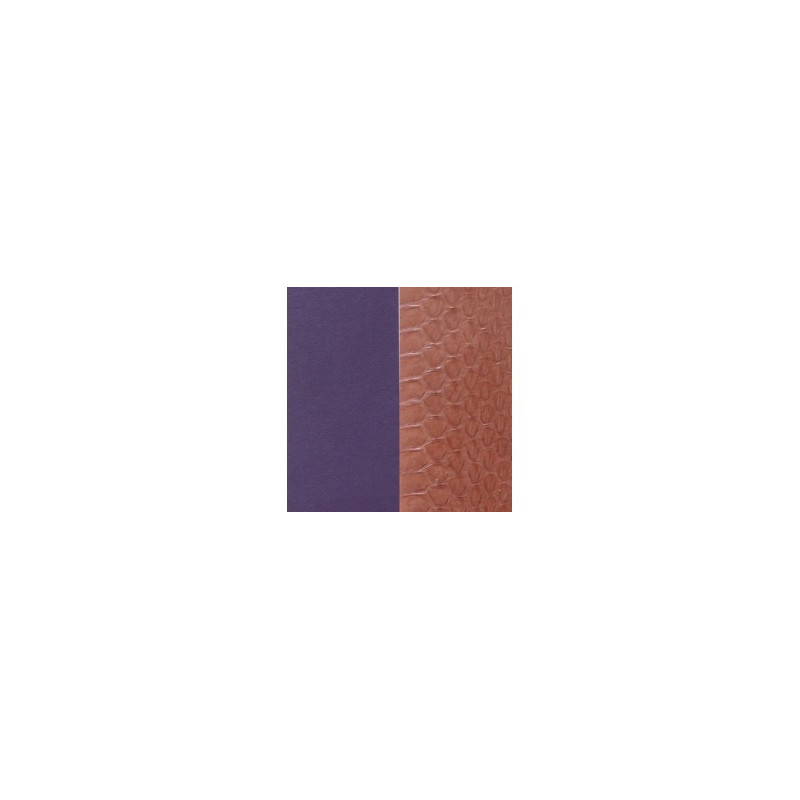 Les Georgettes - Cuir Manchette 40 mm Serpent d'eau Terre/Violet - Ref 702145799BC000