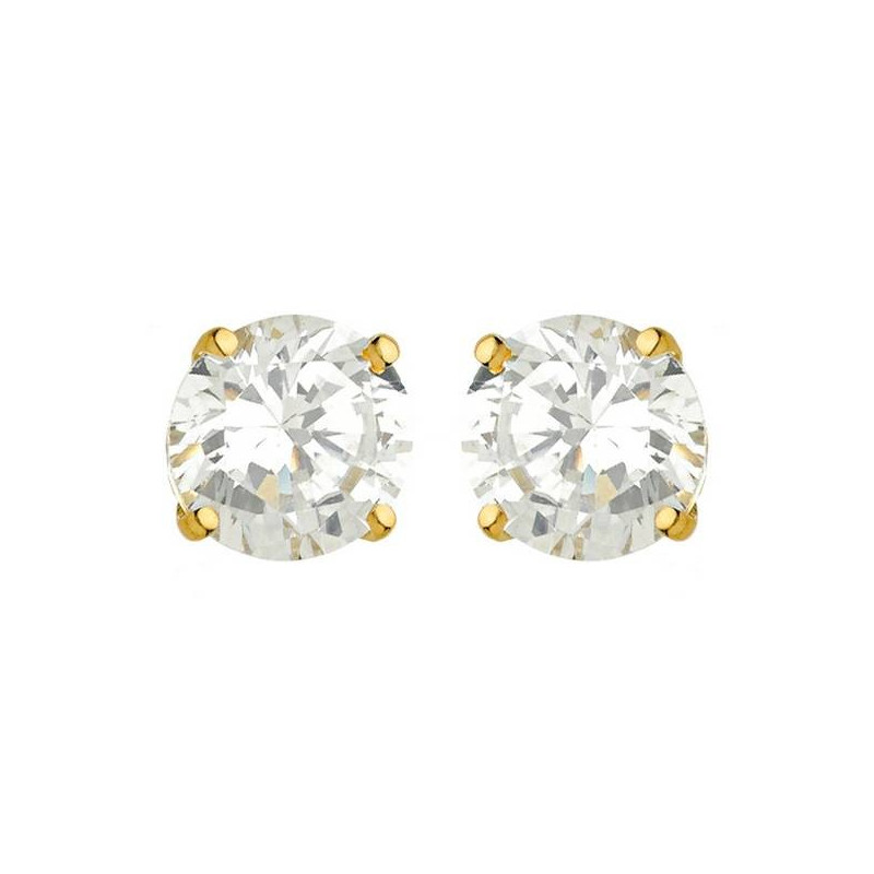 Boucles D'Oreilles  En Or Jaune Et Oxydeydes