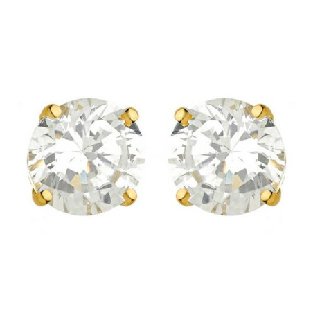 Boucles D'Oreilles  En Or Jaune Et Oxydeydes