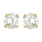 Boucles D'Oreilles  En Or Jaune Et Oxydeydes