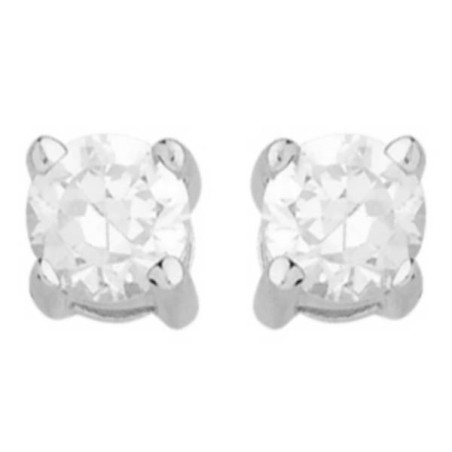 Puces D'Oreilles En Argent Et Oxyde