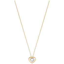 Collier Coeur Or Bicolore Diamant 0,012 Ct 1007848 - Marque Collection Julien D'Orcel  Or 750/1000 - Couleur Bicolore - Diamant