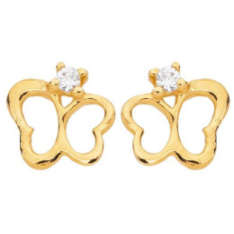 Boucles D'Oreilles   Puces Papillon Oxydeydes