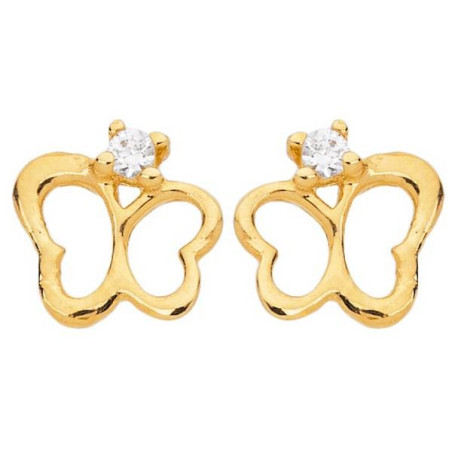 Boucles D'Oreilles   Puces Papillon Oxydeydes