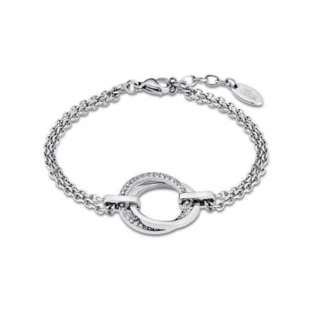 Lotus Style - Bracelet acier, motifs cercles - Réf LS1780-2/1