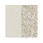 Les Georgettes - Cuir Manchette 25 mm Creme/Paill Doree - Ref 702755199C4000