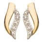 Boucles D'Oreilles  Fantaisie, Diamant 0,01 Ct, Or Jaune 9K 1010358 - Marque Collection Julien D'Orcel