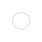 Collier Rang 45 Cm Perles Eau Douce Blanches 6.5/7 Mm Or Jaune 9K