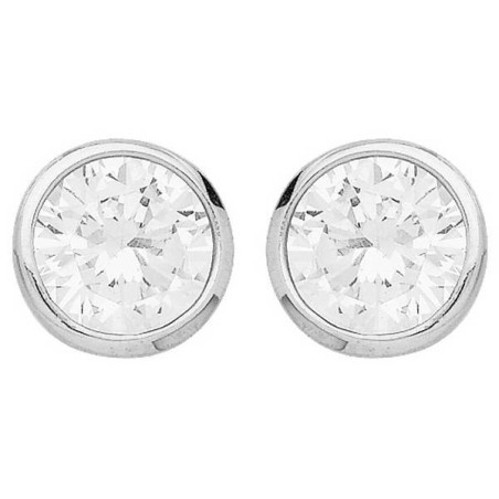 BIJOU COLLECTION - Boucles doreilles en argent massif rhodié avec oxydes Ref 1003923