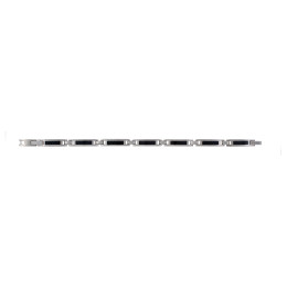 Phebus - Bracelet acier gris et carbone - Réf 35-0610