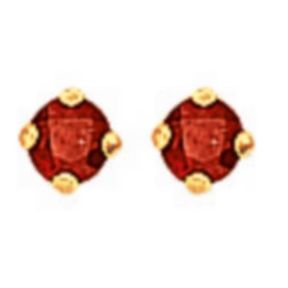 Boucles D'Oreilles  Rubis Or Jaune - 1002255