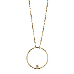 Collier Cercle Solitaire Or Oxyde de zirconium - 1008272