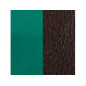 Les Georgettes - Cuir Manchette 40 mm Vert Pin Vernis/Brun - Ref 702145799DF000