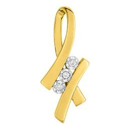 Pendentif Trilogy Diamants 0,03 Ct
