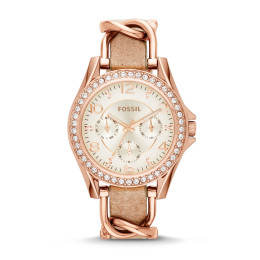 Montre Femme ES3466 Fossil - Collection RILEY - MUST HAVES OF THE MO -  Sport - cuir - Quartz