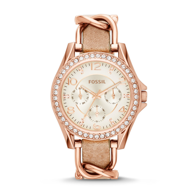 Montre Femme ES3466 Fossil - Collection RILEY - MUST HAVES OF THE MO -  Sport - cuir - Quartz