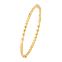Bracelet  Jonc Fil Rond 3 Mm Or Jaune